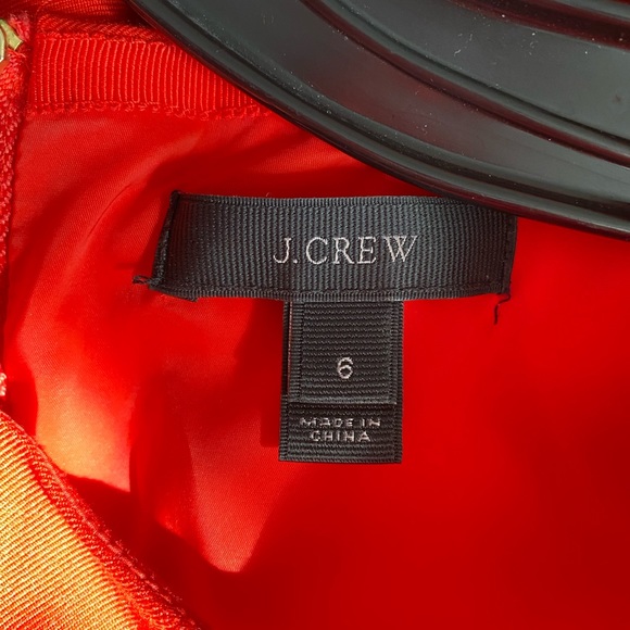 J. Crew | Ruffle Sleeve Dress in Red - Picture 4 of 8